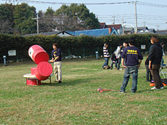 巨大だるま落とし