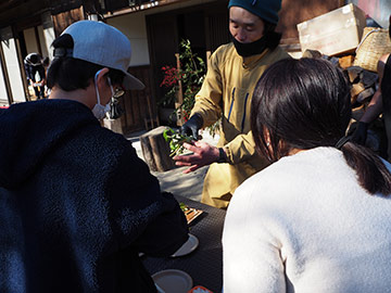 生わさびの部位についてレクチャー