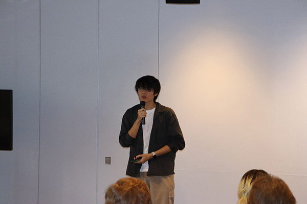 交換留学生代表によるスピーチ（天津財経大学）