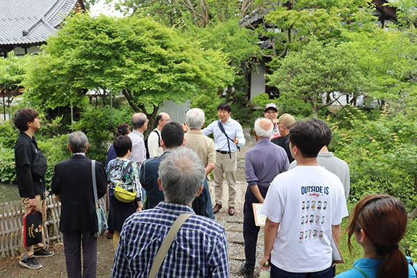 講師 斎藤秀樹氏から古長禅寺についての講義