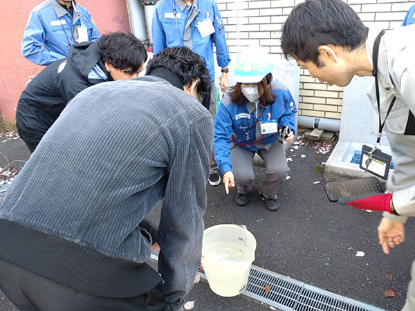 残留塩素の確認