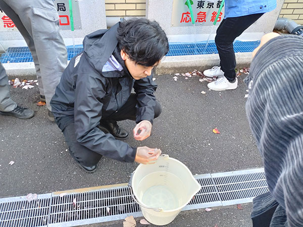 残留塩素の確認