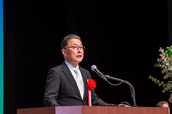 多摩信用金庫理事長 金井雅彦氏による祝辞